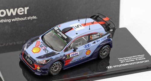 ixo　1/43　ヒュンダイ?i20 クーペ WRC　#5　T．ヌービル　2017ラリー?ツールドコルス優(yōu)勝