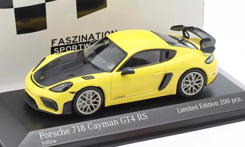 PMA　1/43　ポルシェ?718 ケイマン GT4 RS　yellow　2021　ドイツショップ特注限定200臺　69713