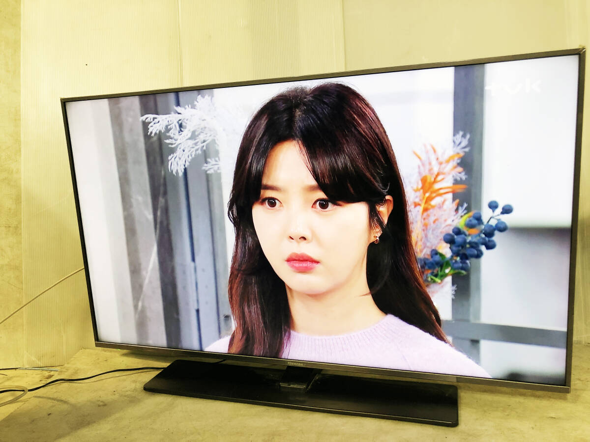 地域限定送料無料★2020年制★極上超美品 中古★Hisense 50V型 高性能映像エンジン「レグザエンジンNEO」4K対応液晶テレビ【50A6800】EVU4