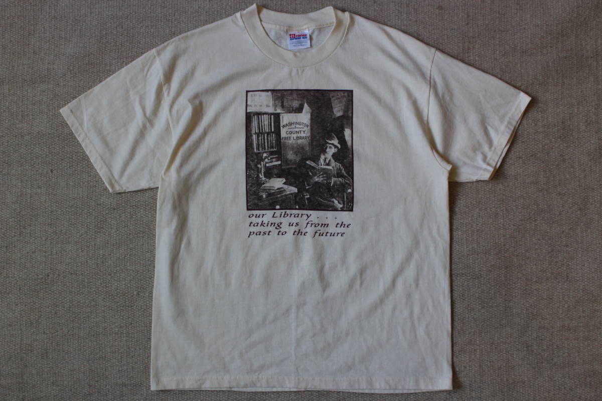 最新入荷 Tシャツ ヴィンテージ 1990s 美品 レア 図書館 earth パウエルwhole シェイクスピア ブックストア シティライツ アメリカ USA ライブラリー 文字、ロゴ