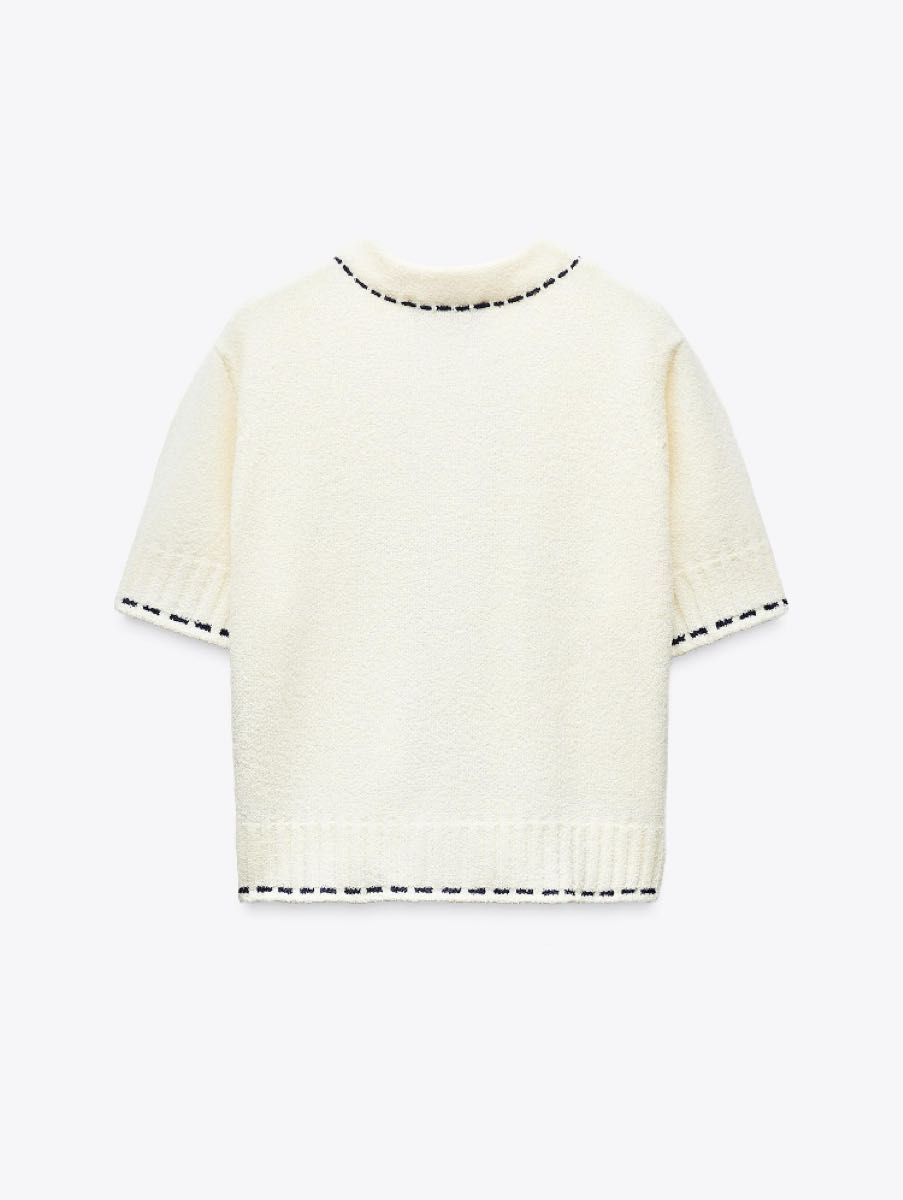 ZARA未使用 ステッチ入りショートスリーブニットジャケット 値下げ不可 ZARA ステッチ入りショートスリーブニットジャケット|Yahoo