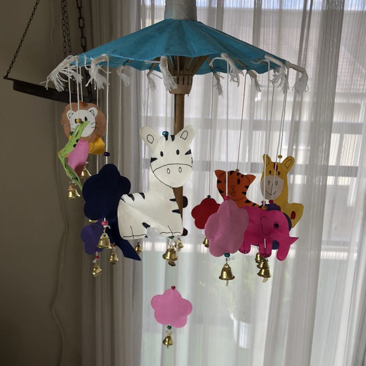 未使用 傘 装飾傘 チェンマイ購入 デコレーション ディスプレイ ベビー用品 出産祝い ベビー玩具 おもちゃ_画像7