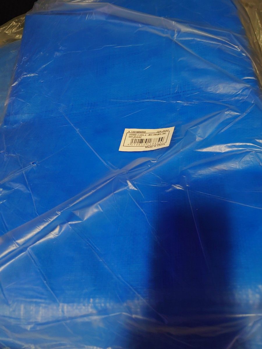 新品　ブルーシート　二枚セット　特大サイズ　10m　10Ⅹ10 　　＃3000　ハトメ付