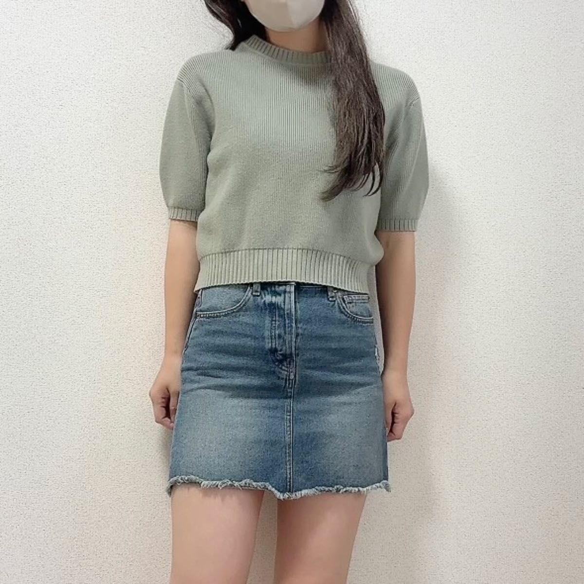 半袖ニット トップス
