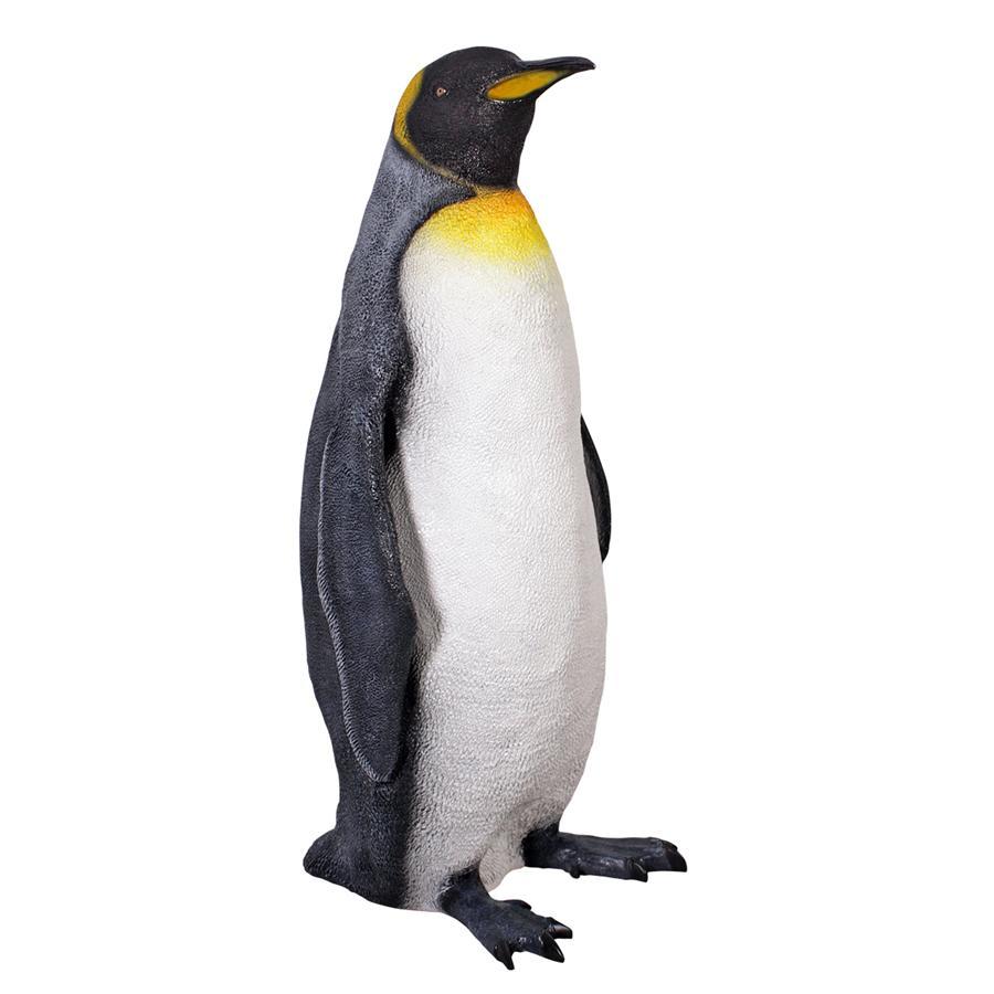 オウサマペンギン　アウトドア庭用インテリア兼用置物オブジェオーナメント雑貨アニマル彫刻飾りアクセントフィギュア動物エクステリア