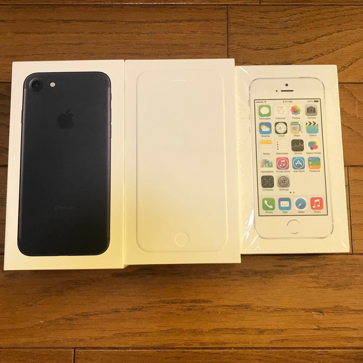 iPhone 箱 (5S/6/7) Apple シール ステッカー 有り