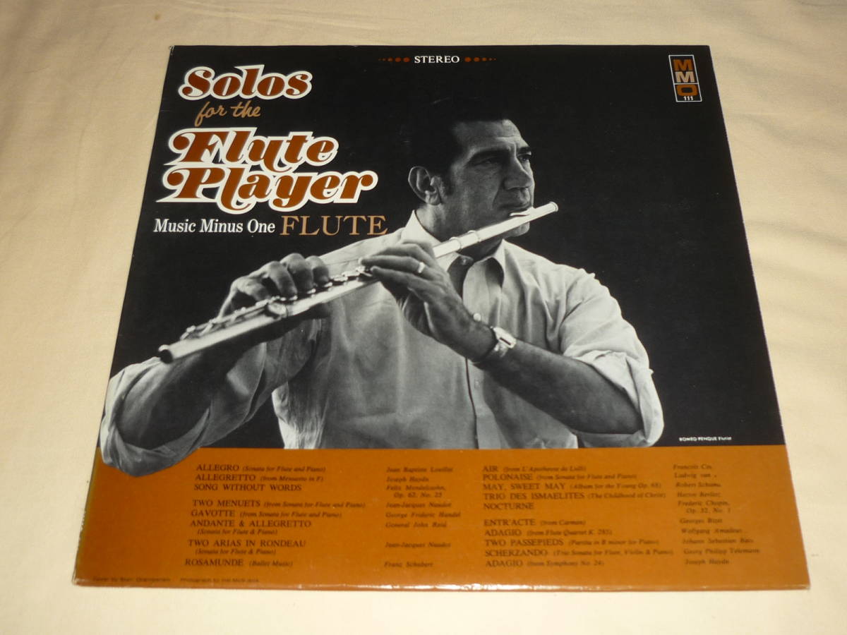 Various, Joseph Seiger / Solos For The Flute Player～US / Music Minus One MMO 111_画像1