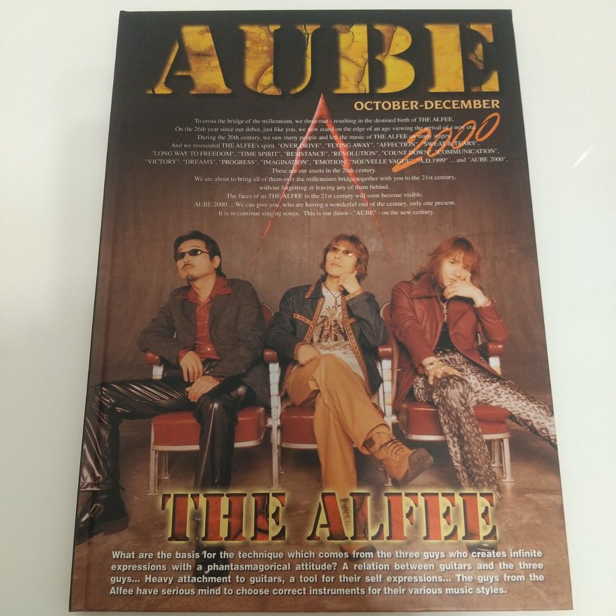 THE ALFEE DVDパンフレット2000 THE ALFEE 2000年 ツアーパンフレット秋ツアー|Yahoo!フリマ
