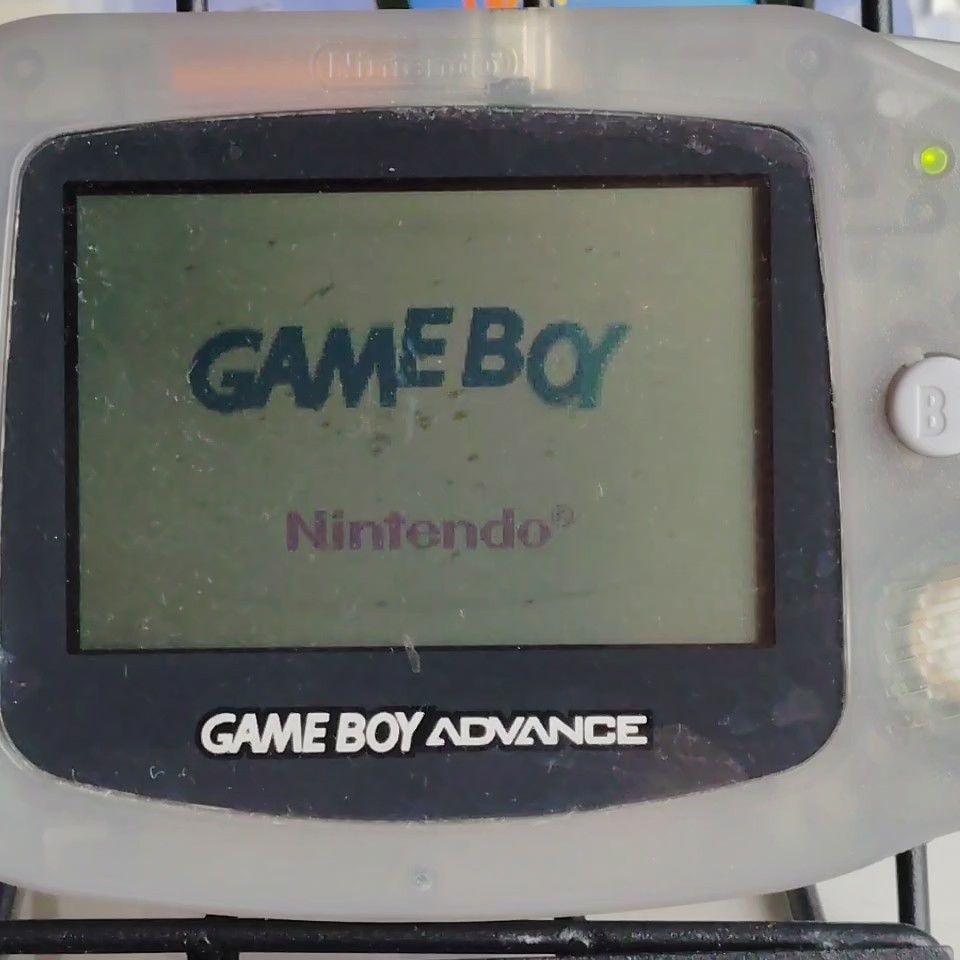 動作品 ゲームボーイアドバンス ミルキーブルー 箱・説明書あり 任天堂 ニンテンドー AGB-001 GBA Nintendo