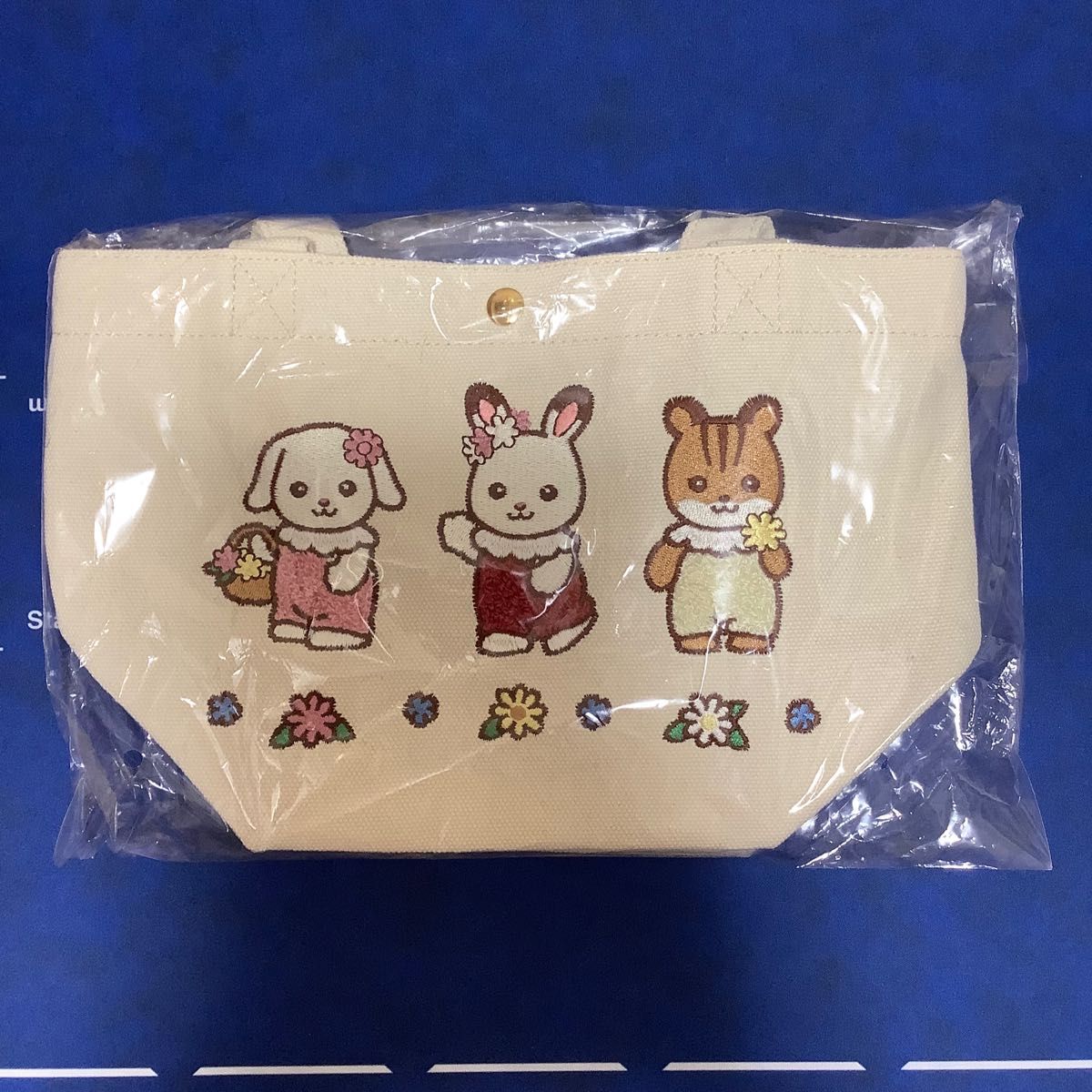 シルバニアファミリー展 サガラ刺繍ランチトートバッグ 40周年 エコバッグ シルバニアファミリー展 40th サガラ刺繍ランチトートバッグ 40