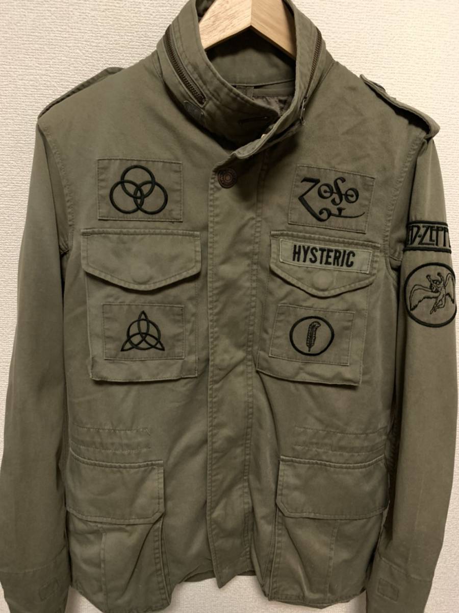 * price cut negotiations equipped * masterpiece Hysteric Glamour LED ZEPPELIN M-65 military jacket *L980 liner attaching * super masterpiece valuable hysteric glamour