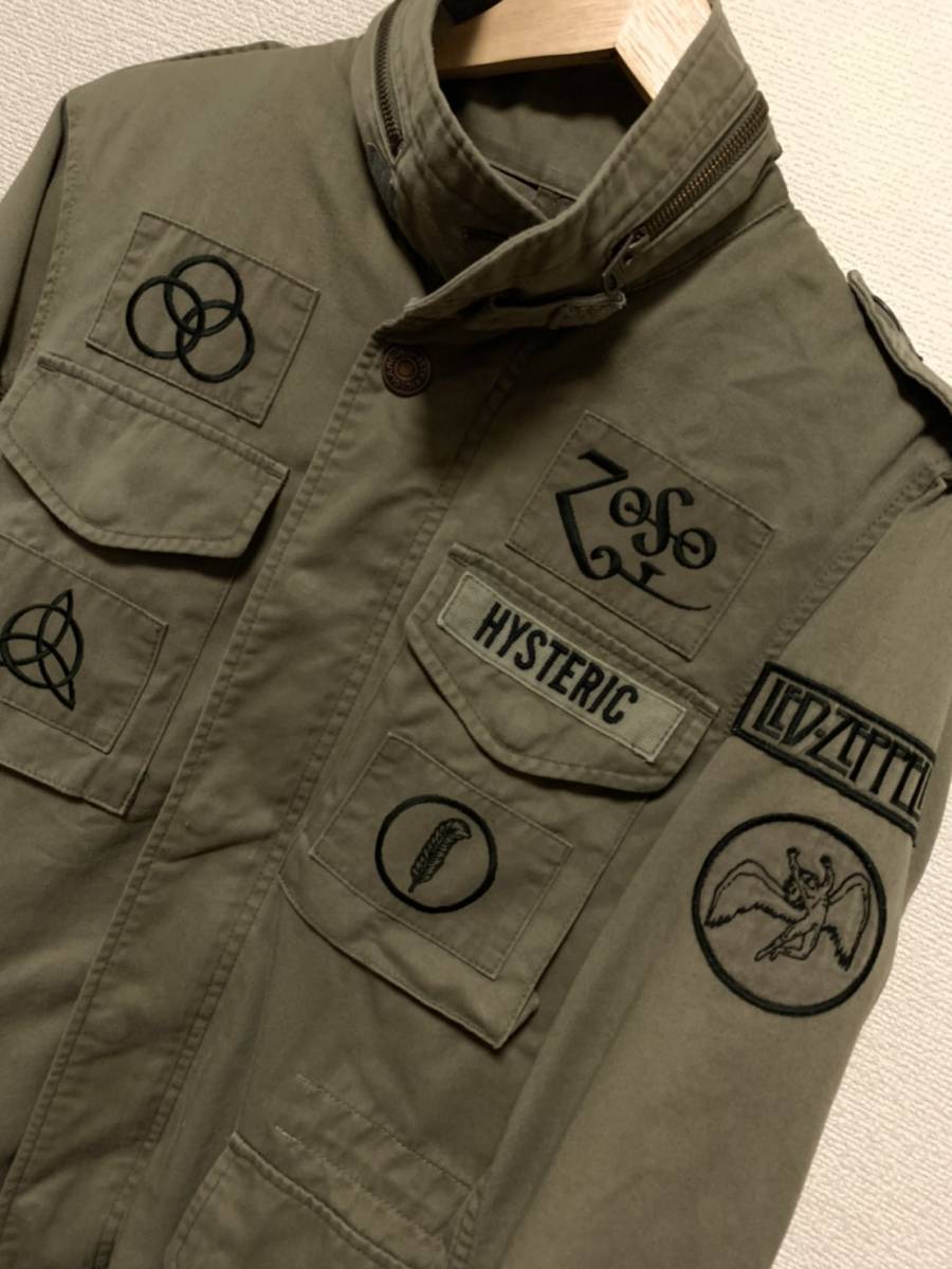 * price cut negotiations equipped * masterpiece Hysteric Glamour LED ZEPPELIN M-65 military jacket *L980 liner attaching * super masterpiece valuable hysteric glamour