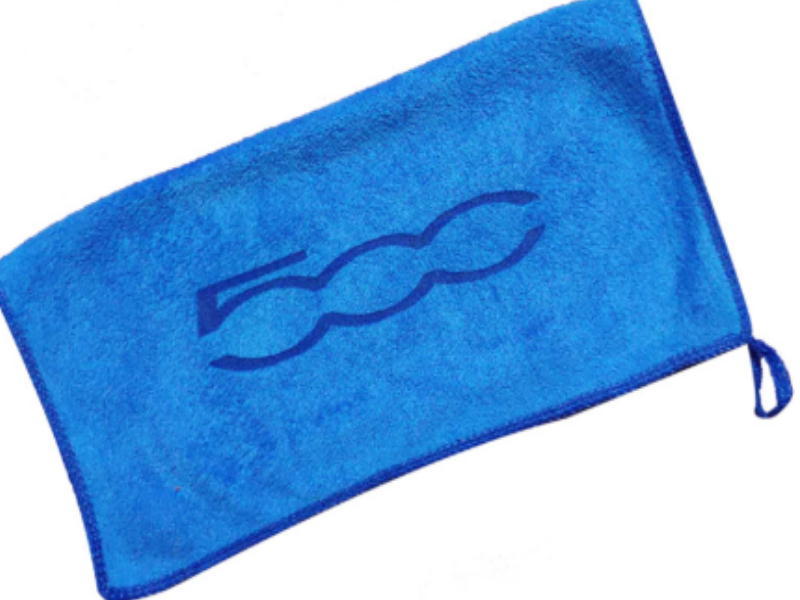  new goods light blue chin ke changer Toro go microfibre 30cm×30cm hand towel Fiat 500 FIAT500 car wash . interior ..