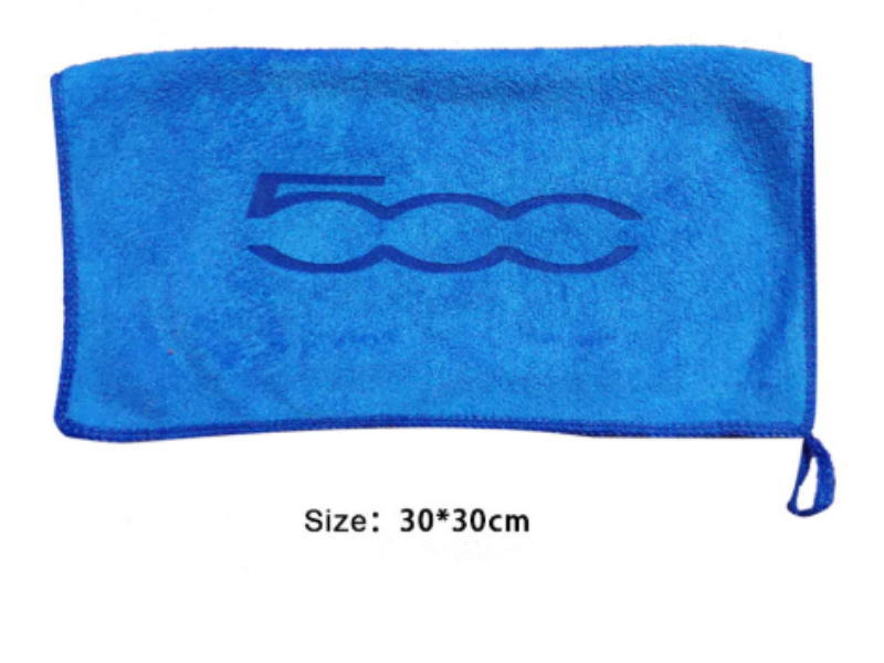  new goods light blue chin ke changer Toro go microfibre 30cm×30cm hand towel Fiat 500 FIAT500 car wash . interior ..