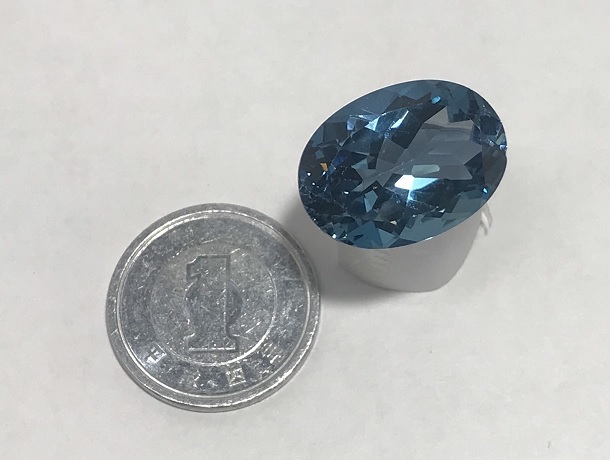 天然 ブルートパーズ　ルース　14.9ct　3.0g_画像3