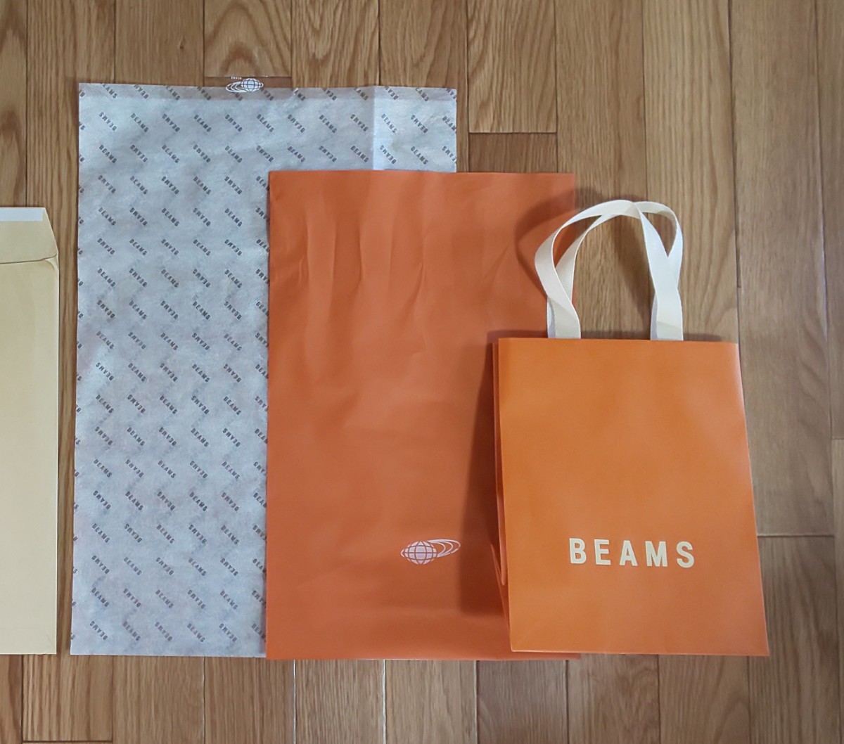 BEAMS ショッパー ラッピング袋 付箋布 3点セット