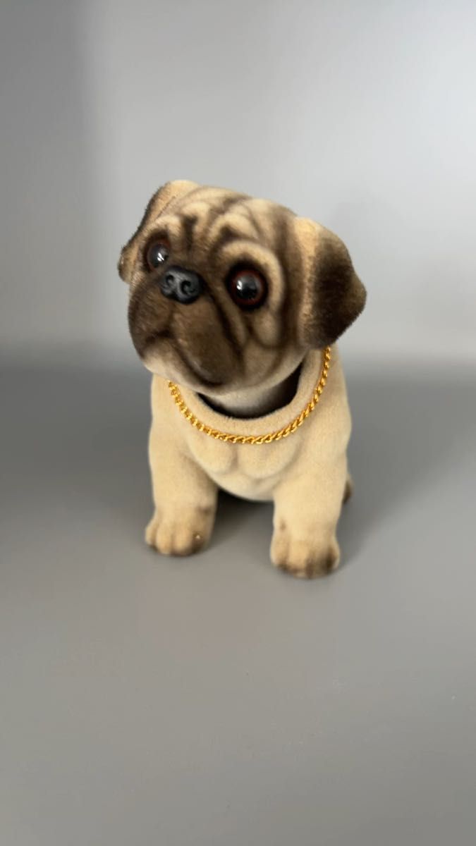 KEIKICHI Kay Original 首振り人形 ブルドッグ 昭和レトロ 犬 置物 陶器 日本製