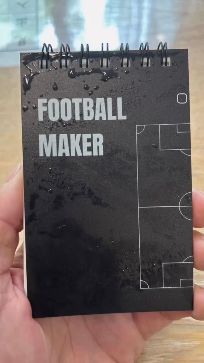 FOOTBALL MAKER|5点セット、防水サッカーメモ帳