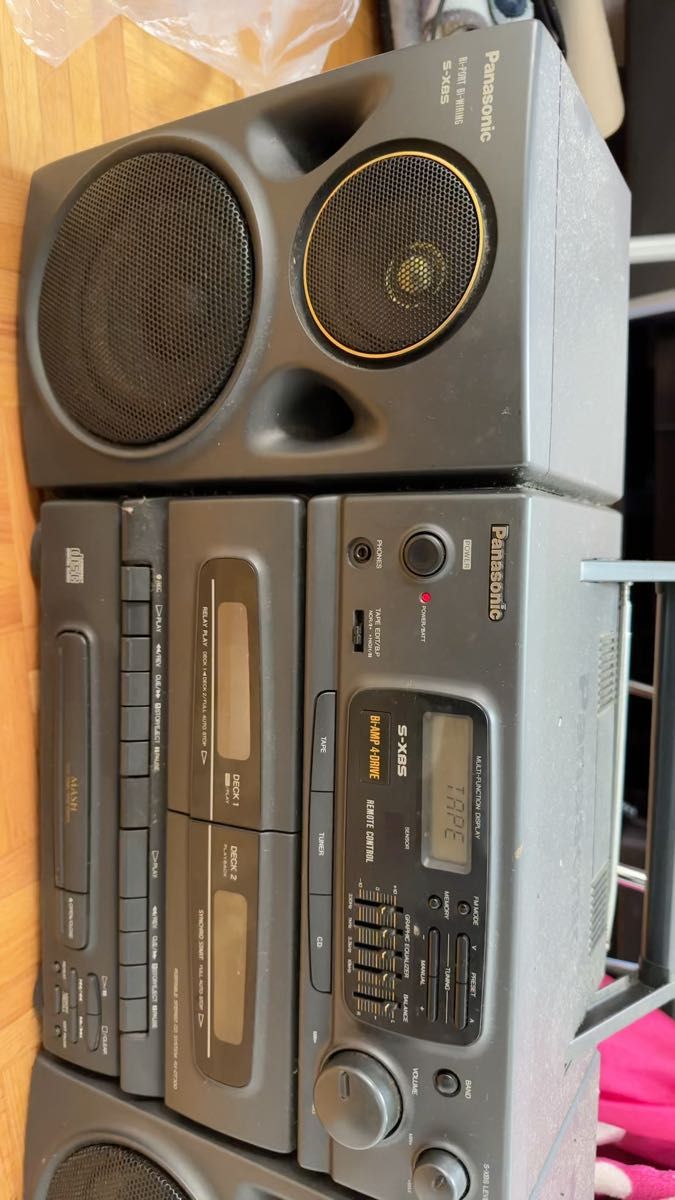 パナソニック Bi-PORT B-WIRING S-XBS ラジオ/CD Panasonic CD FM ラジカセ