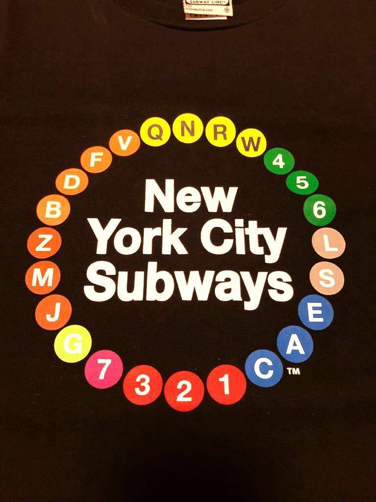 レア 新品 NYC SUBWAY Tシャツ デッドストック 90's NEW YORK MTA METRO 地下鉄 KEITH HARING SUBWARE GFS RAP TEES DJ MURO_画像2
