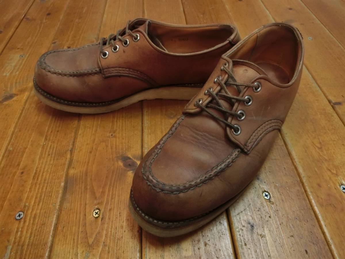 70s 80s REDWING レッドウィング プリント羽根タグ オックスフォード シューズ ブーツ ビンテージ 81/2 Ｄ_画像1