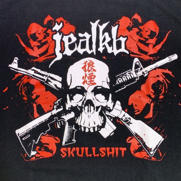 【ライブT】JEALKB×SKULLSHIT スカルシット 狼煙 ライブツア－2009 Tシャツ S 黒 ブラック ロンブー淳バンド_画像5