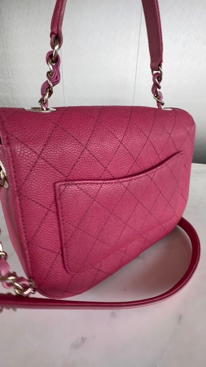 CHANEL シャネル マトラッセ キャビアスキン 2WAY ショルダーバッグ