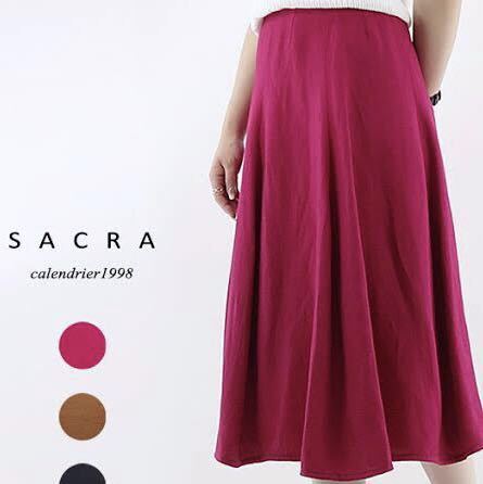 2019SS サクラ SACRA ミモレ ロング丈 スカート 36 日本製 インターリブ 2019SS サクラ SACRA ミモレ ロング丈 スカート 36 日本製 インターリブ