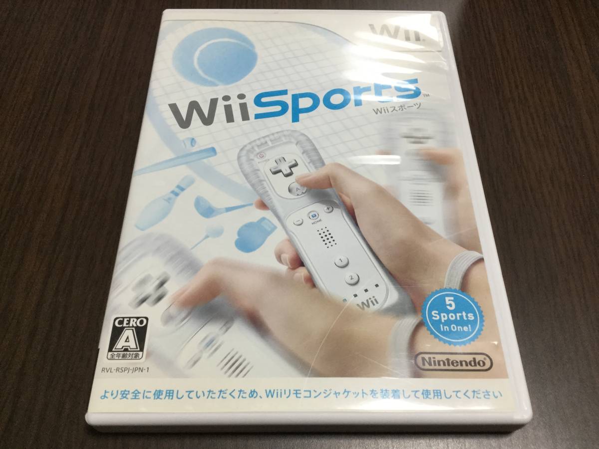 ◇ケース痛み多・再生面キズ少なめ・端中心部キズの塊◇任天堂Wii Sports スポーツ テニス ボウリング ゴルフ ボクシング ベースボール 即_画像1