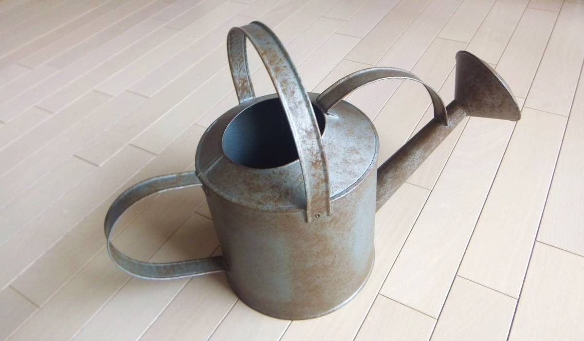 [azi-azi Asia ji] antique manner jouro bottom diameter 20cm height 31.5cm Vintage garden style Joe ro watering can gardening 