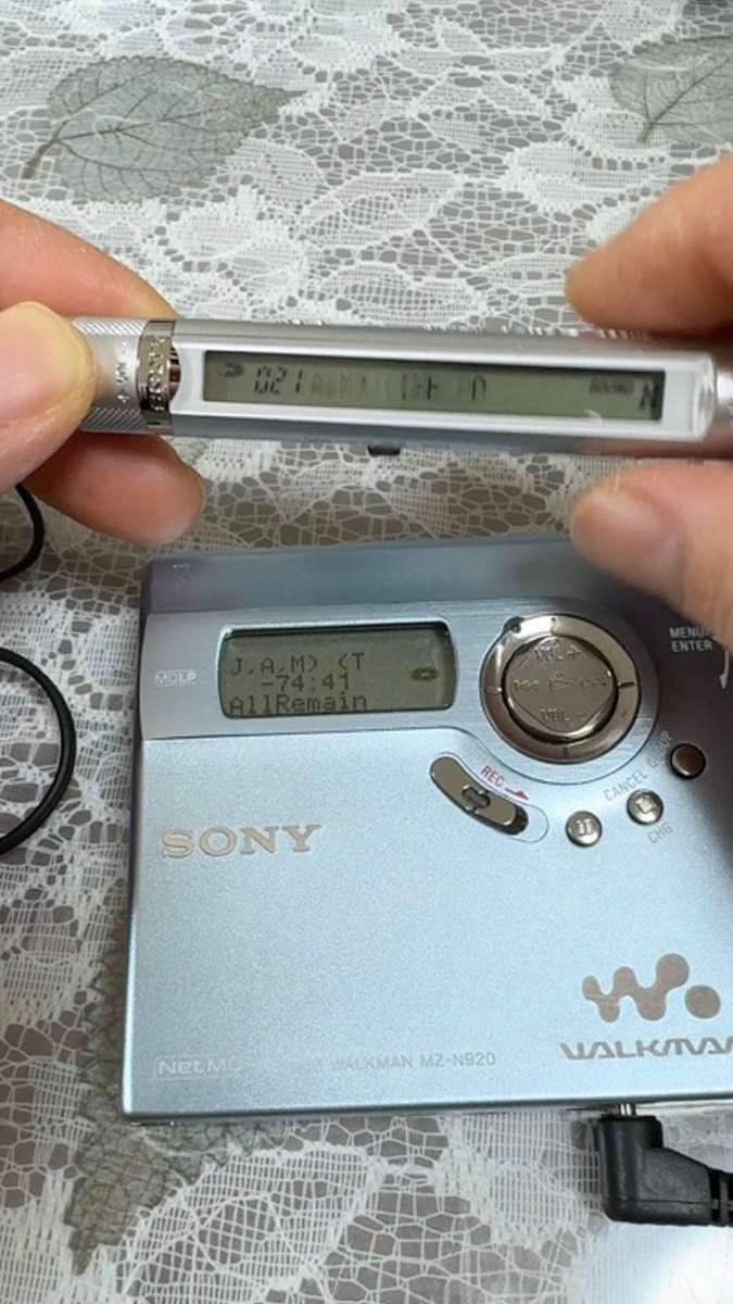 &中古 SONY MZ-N920 WALKMAN MDウォークマン(ガム電池は付属しません。)