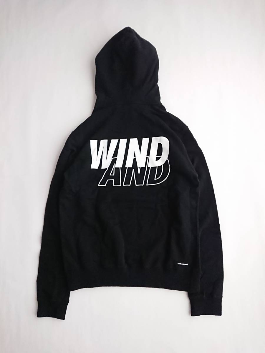 F.C.R.B.× wind and sea スウェット パーカー 黒-