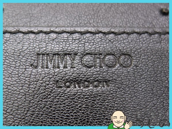 送料無料 ジミーチュウ スタッズ ラウンドファスナー長財布 メタリックシルバー JIMMY CHOO 質屋 神戸つじの_画像9