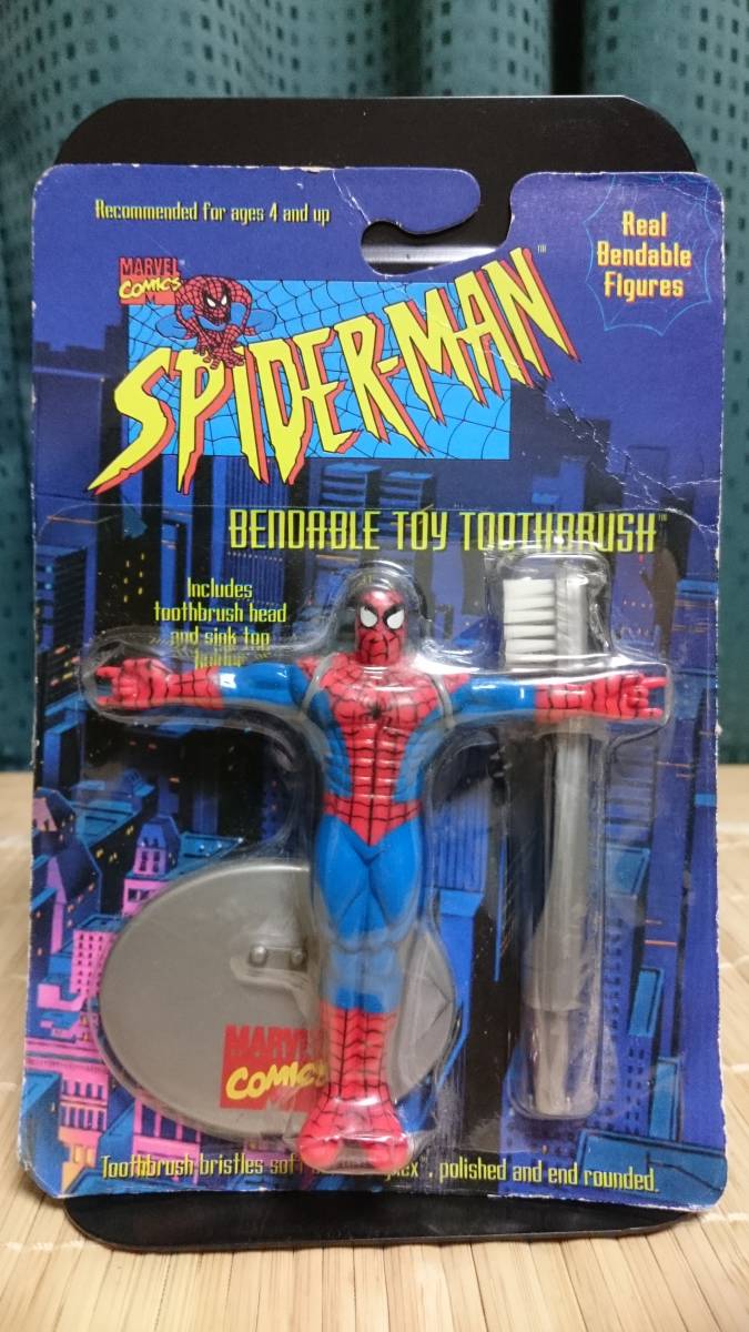 SPIDER-MAN Toothbrush ★ フィギュア歯ブラシ 96年_画像2