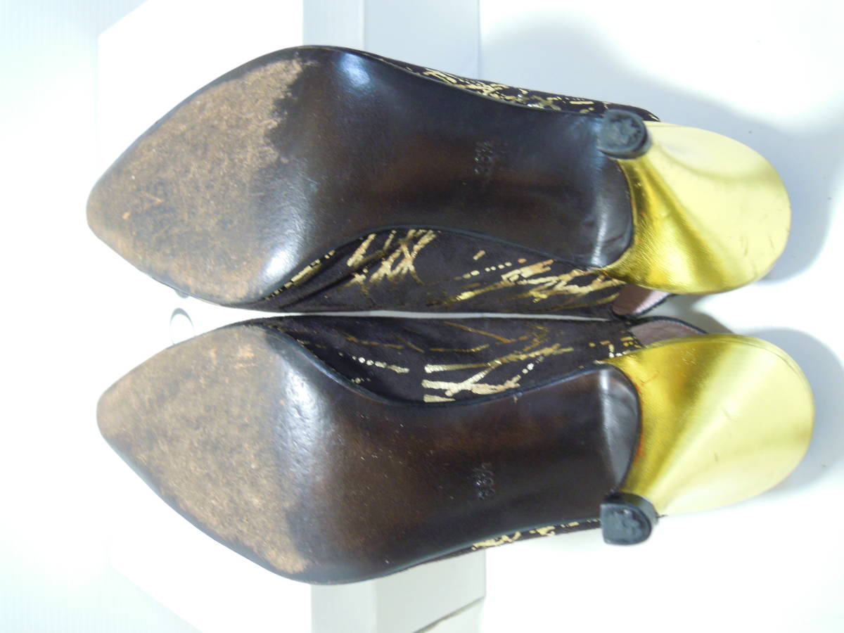 Miss Maud Paris original leather sling back pumps size 36.5(23.0~23.5cm) France made 