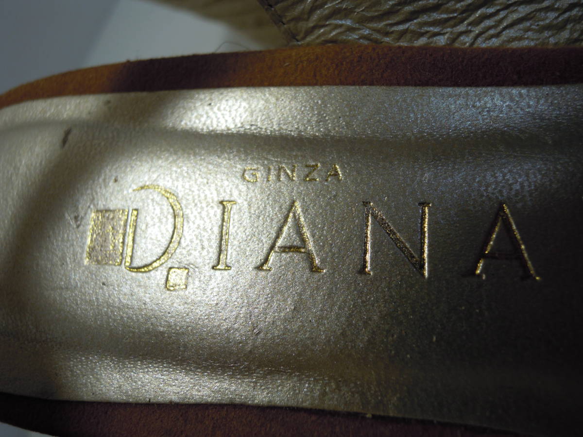 DIANA Diana натуральная кожа замша лента sling задний Wedge туфли-лодочки размер 36(23.0cm)
