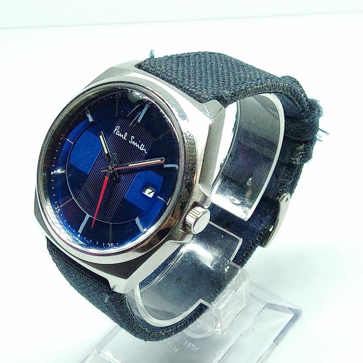 【稼働品】Paul Smith ポールスミス 1116-T020640 メンズクォーツ腕時計