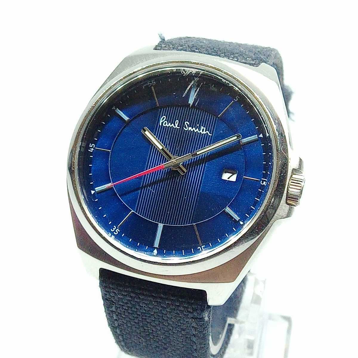 稼働品】Paul Smith ポールスミス 1116-T020640 メンズクォーツ腕時計