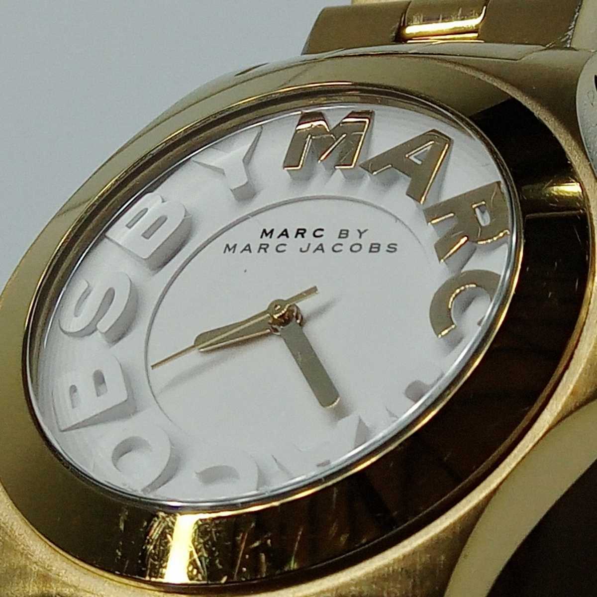 【稼働品】MARC BY MARC JACOBS マークジェイコブス MBM3134 クォーツ腕時計_画像8