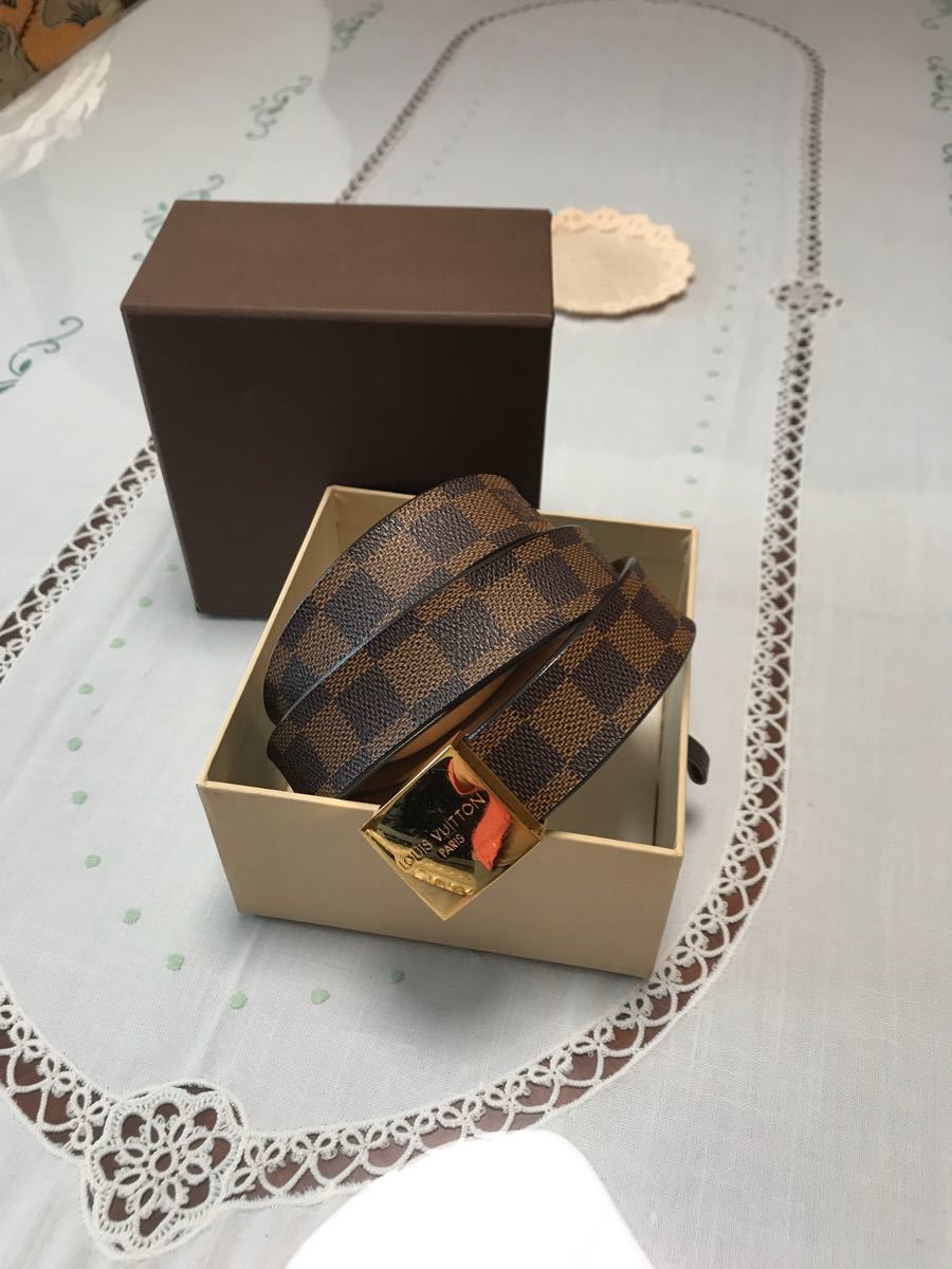 極美品,LOUIS VUITTONダミエベルト、値下げ不可