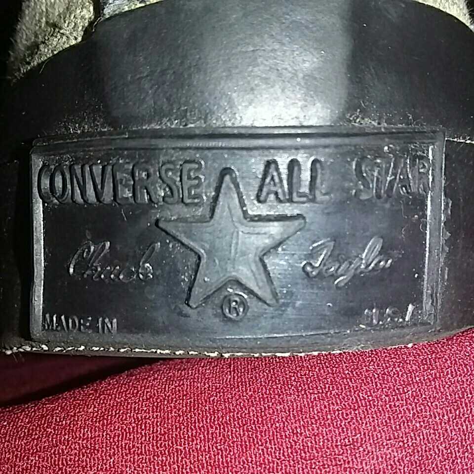 ALLSTAR HI CONVERSE オールスター ハイ コンバース MADE IN USA 表記 US7 シューズ スニーカー 靴 レトロ ヴィンテージ 貴重 コレクション_画像10