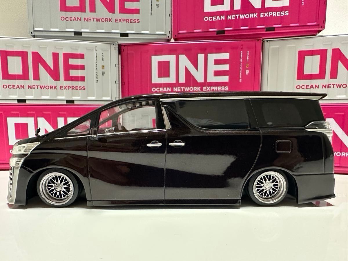 非売品 30系 ヴェルファイア BBS改 黒 1/30 カラーサンプル ミニカー 限定値下 非売品 30系 ヴェルファイア 1/30 BBS ホイール改 黒