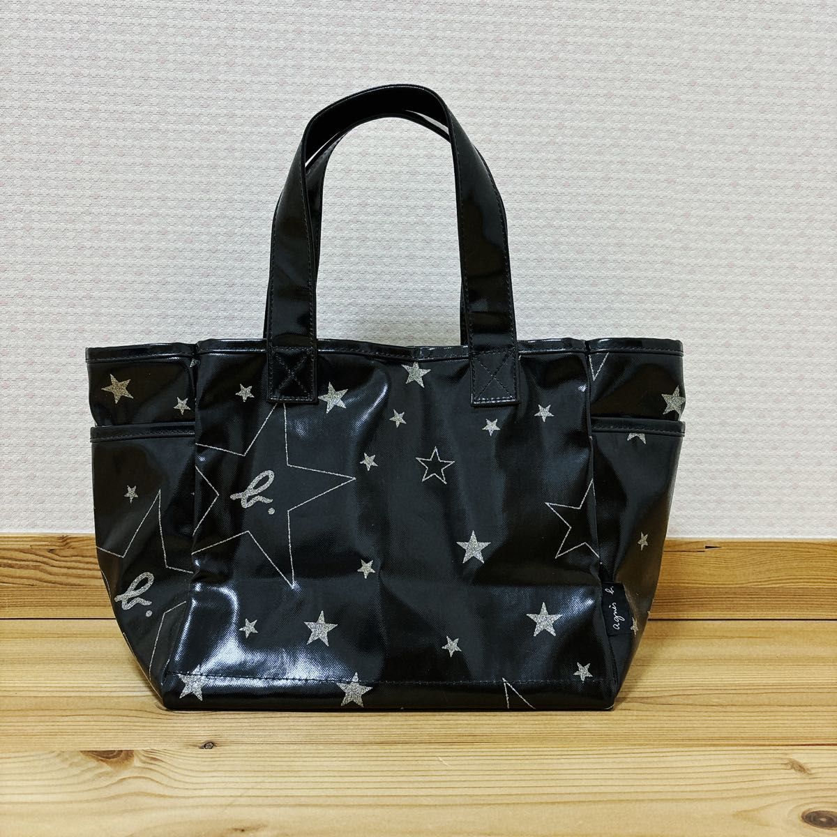 アニエス・ベー 星柄トートバッグ 美品】 トートバッグ トートバック トート アニエスベー 星柄