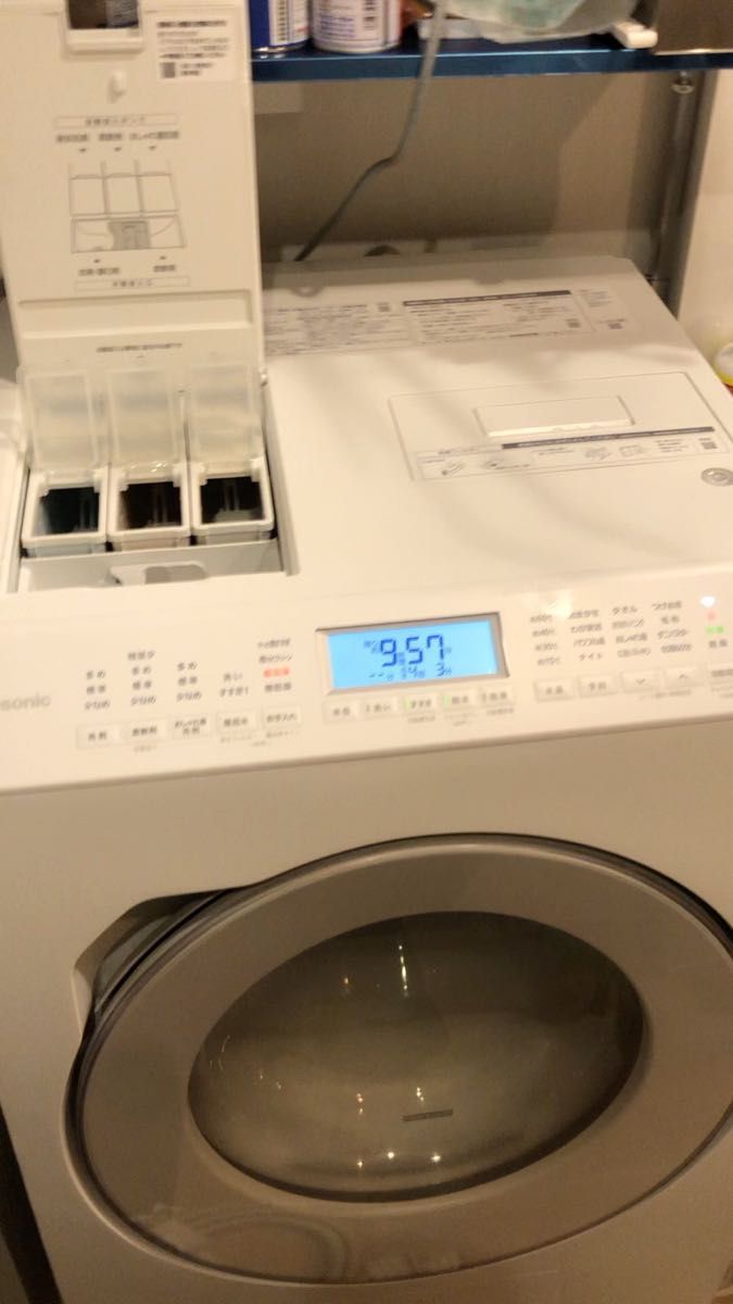 未使用に近い美品 パナソニック 洗剤自動投入 ドラム式洗濯乾燥機 NA-LX127AR 2023年購入 左開き 清掃済み