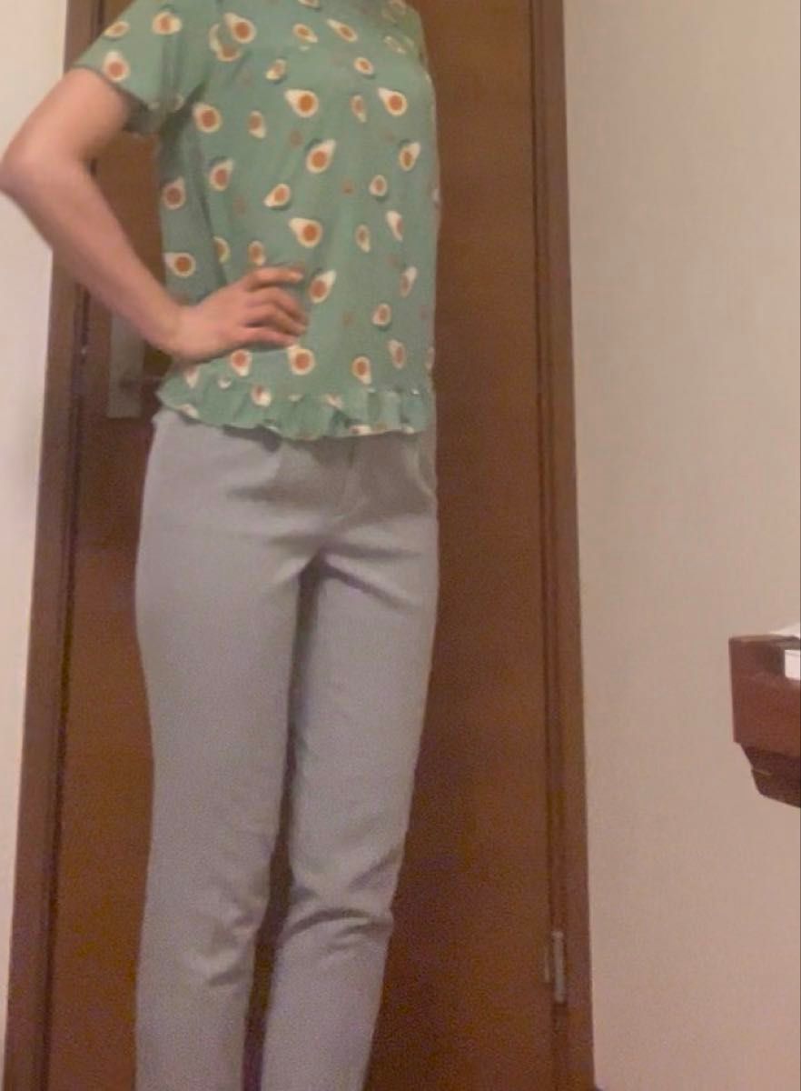 Ketty Cherie きれいめパンツ ライトグレー オフィス