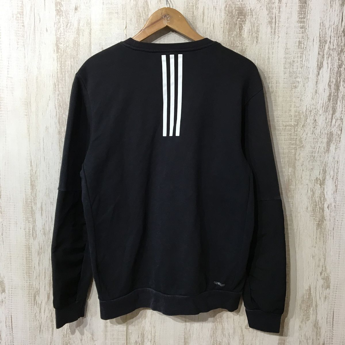 552☆【スウェットシャツ トレーナー】adidas アディダス 黒 L