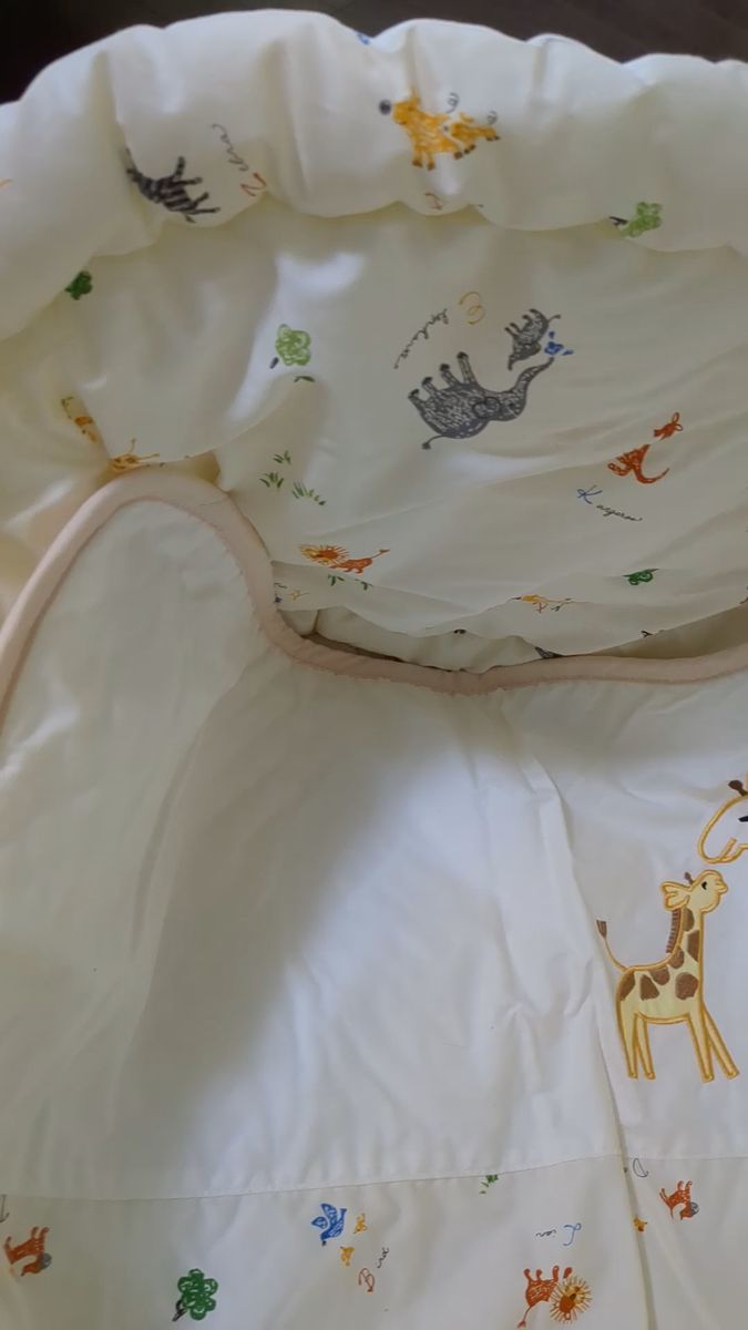 【美品】日本製 Bag de クーファン アドレーべべ クーハン おひるね 動物柄 アニマル柄 新生児から【竹元産興】