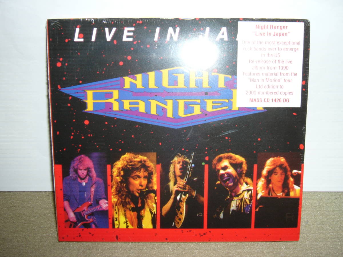 Night Ranger 全盛期(末期)唯一のライヴ盤「Live in Japan」 デジパック仕様限定盤　輸入盤未開封新品。_画像1