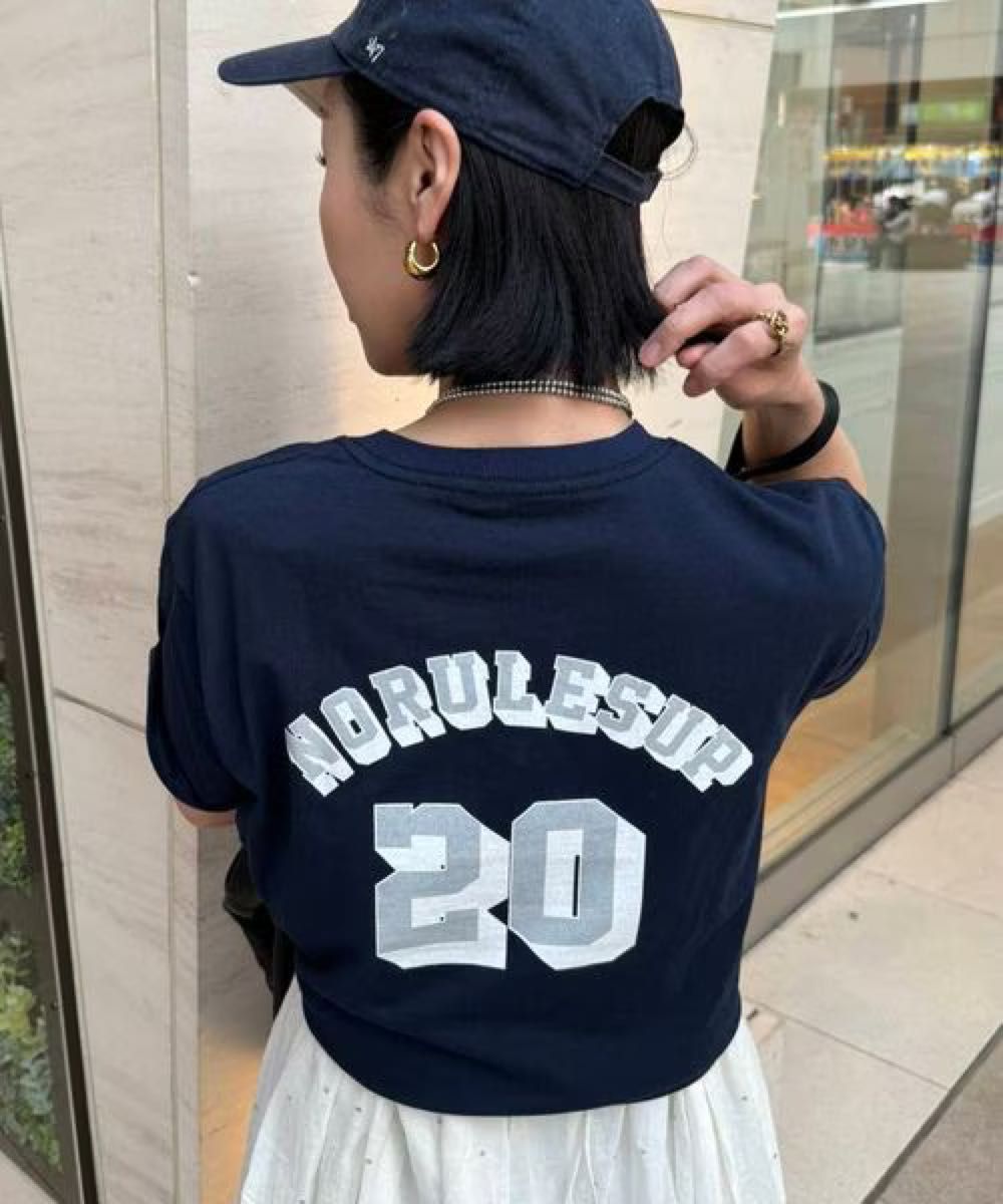 よんちゃん / jeanasis 【el×ONE】Pack Tee eL×ONE】 Pack TEE おねさん 白TEE×ネイビーロゴTEE セット T
