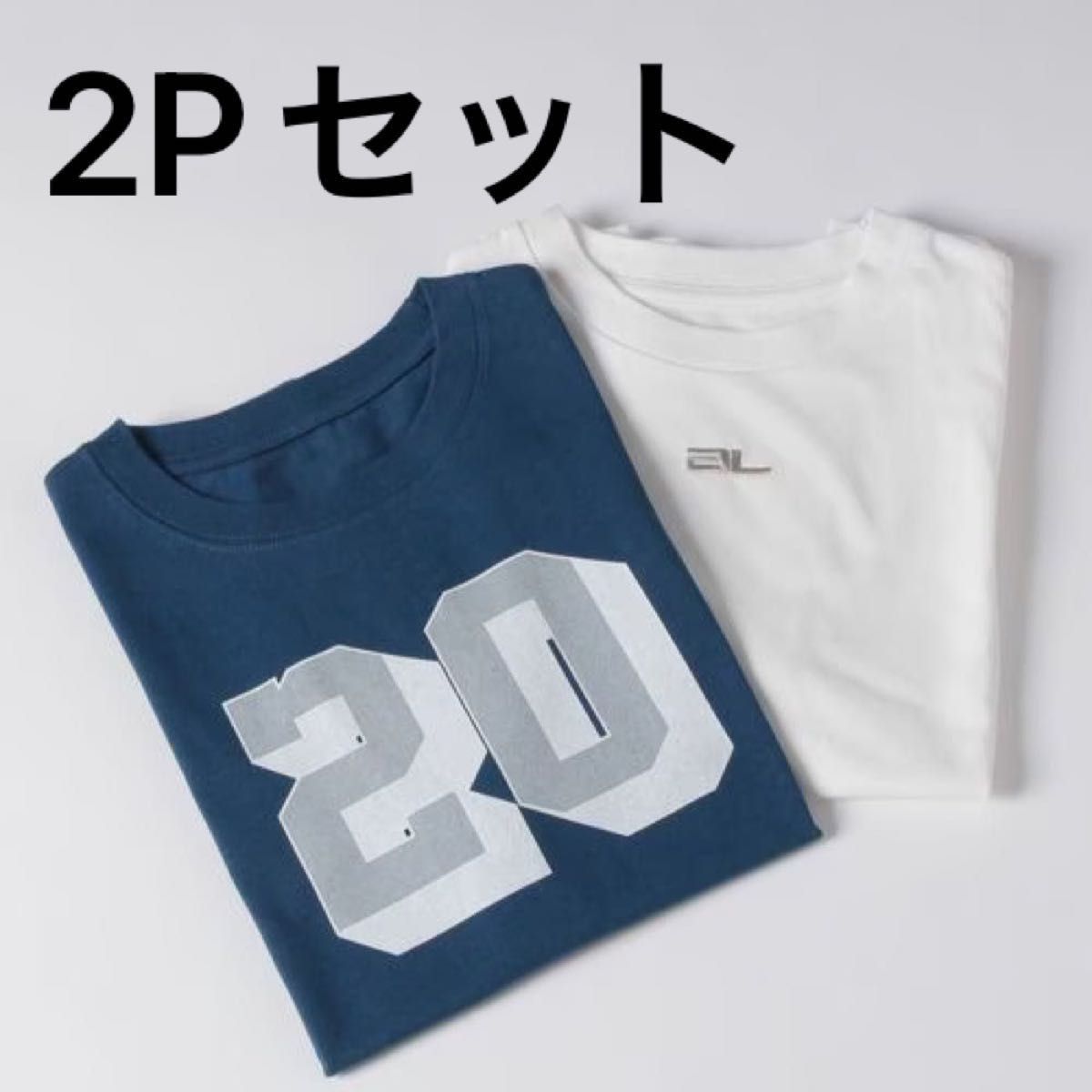 よんちゃん / jeanasis 【el×ONE】Pack Tee eL×ONE】 Pack TEE おねさん 白TEE×ネイビーロゴTEE セット T